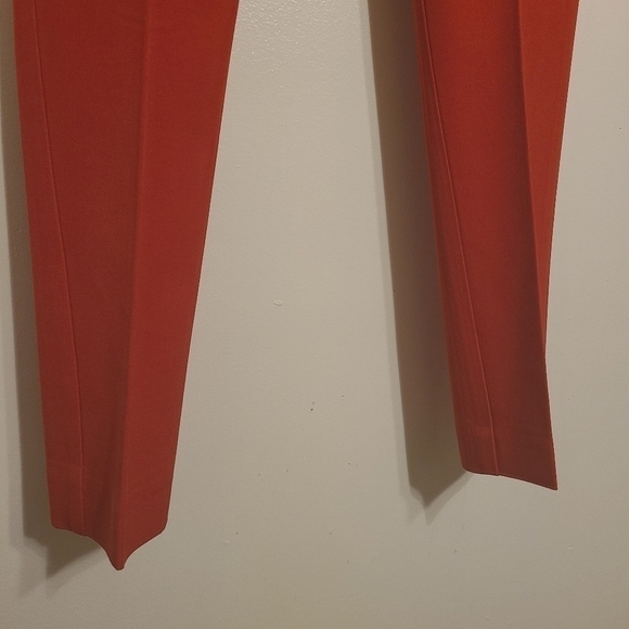 Anthropologie | Women's Red Essential Slim Pants With Side Buttons (US Size 4) - Picture 12 of 16